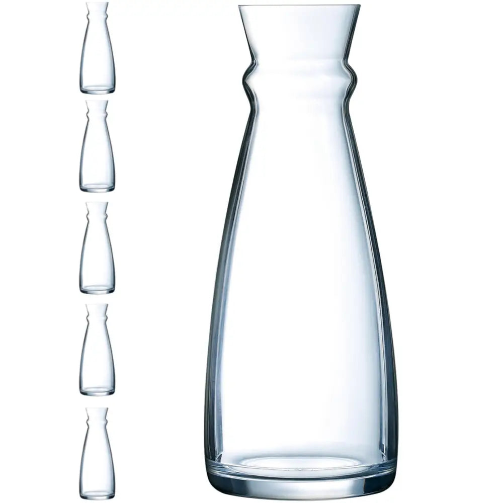 Karaffel Glassmugge for Vin Vann og Drikke Arcoroc Fluid 1 l Sett med 6 Stk. - Hendi L3965.