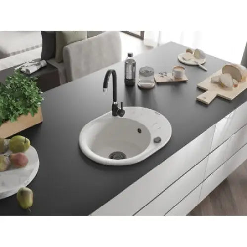 Kevin Kjøkkenvask 1 Kum 586x458 Mm Hvit 6517581005-20-b