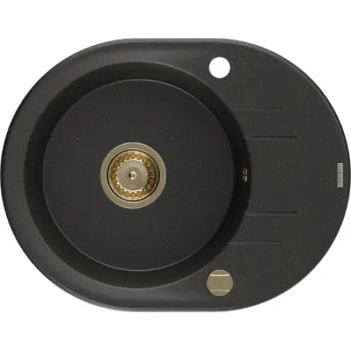 Kevin Kjøkkenvask 1 Kum 586x458 Mm Svart/gull - 6517581005-75-g