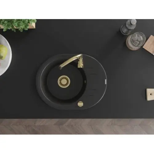 Kevin Kjøkkenvask 1 Kum 586x458 Mm Svart - 6517581005-77-g