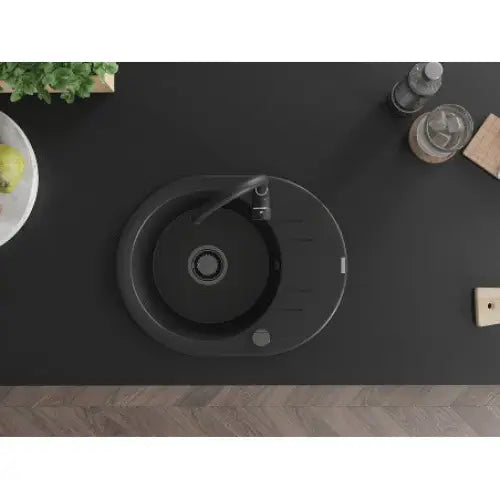 Kevin Kjøkkenvask 1 Kum 586x458 Mm Svart 6517581005-77-b