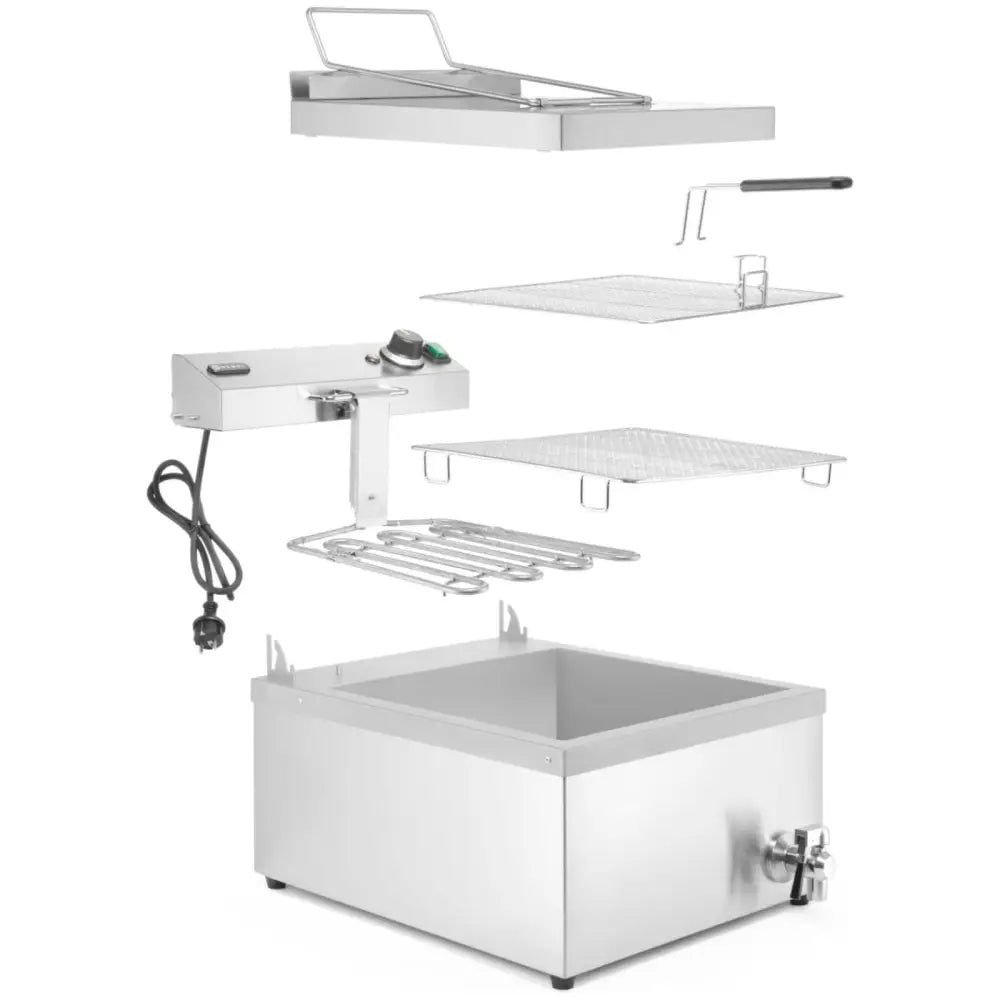 Kjøkkenapparat for Fritering av Donuts Fisk med Hylle 12 l 3500 w - Hendi 205914