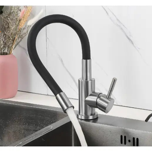 Kjøkkenbatteri - Fleksibel Svart Sølv