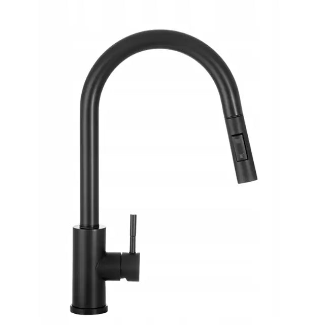 Kjøkkenbatteri for Vask med Uttrekkbar Tut Svart Deante Lima Bbm N72m