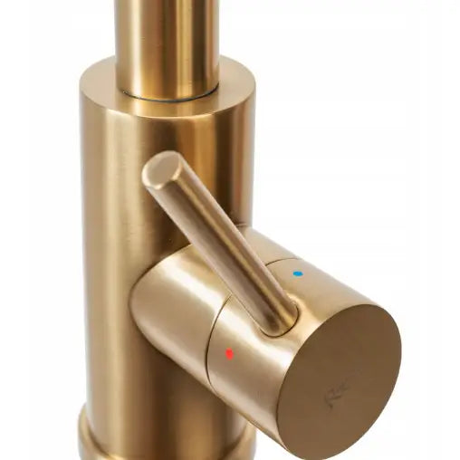 Kjøkkenbatteri Fresh Matt Gull med Uttrekkbar Tut