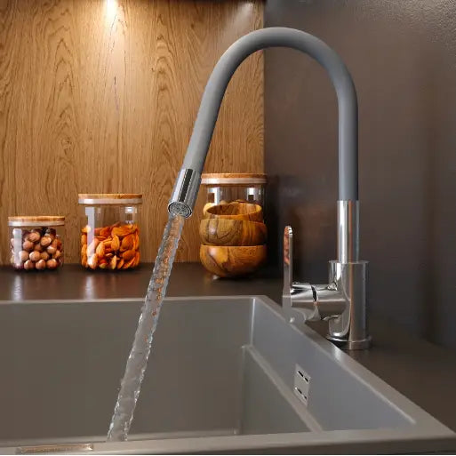 Kjøkkenbatteri Grå Fleksibel Tut Grado