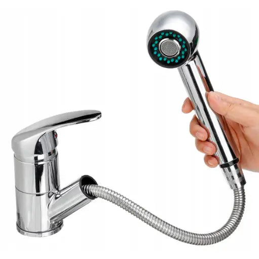 Kjøkkenbatteri med Roterbar Uttrekkbar Tut 2f