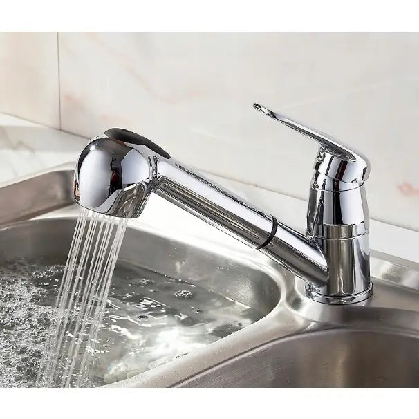 Kjøkkenbatteri med Roterbar Uttrekkbar Tut 2f