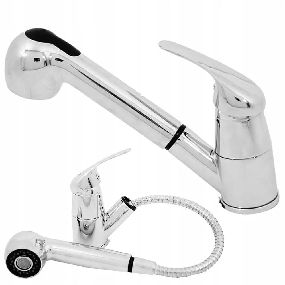 Kjøkkenbatteri med Uttrekkbar Tut