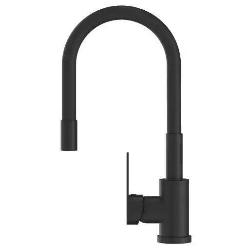 Kjøkkenbatteri Svart Fleksibel Tut Grado