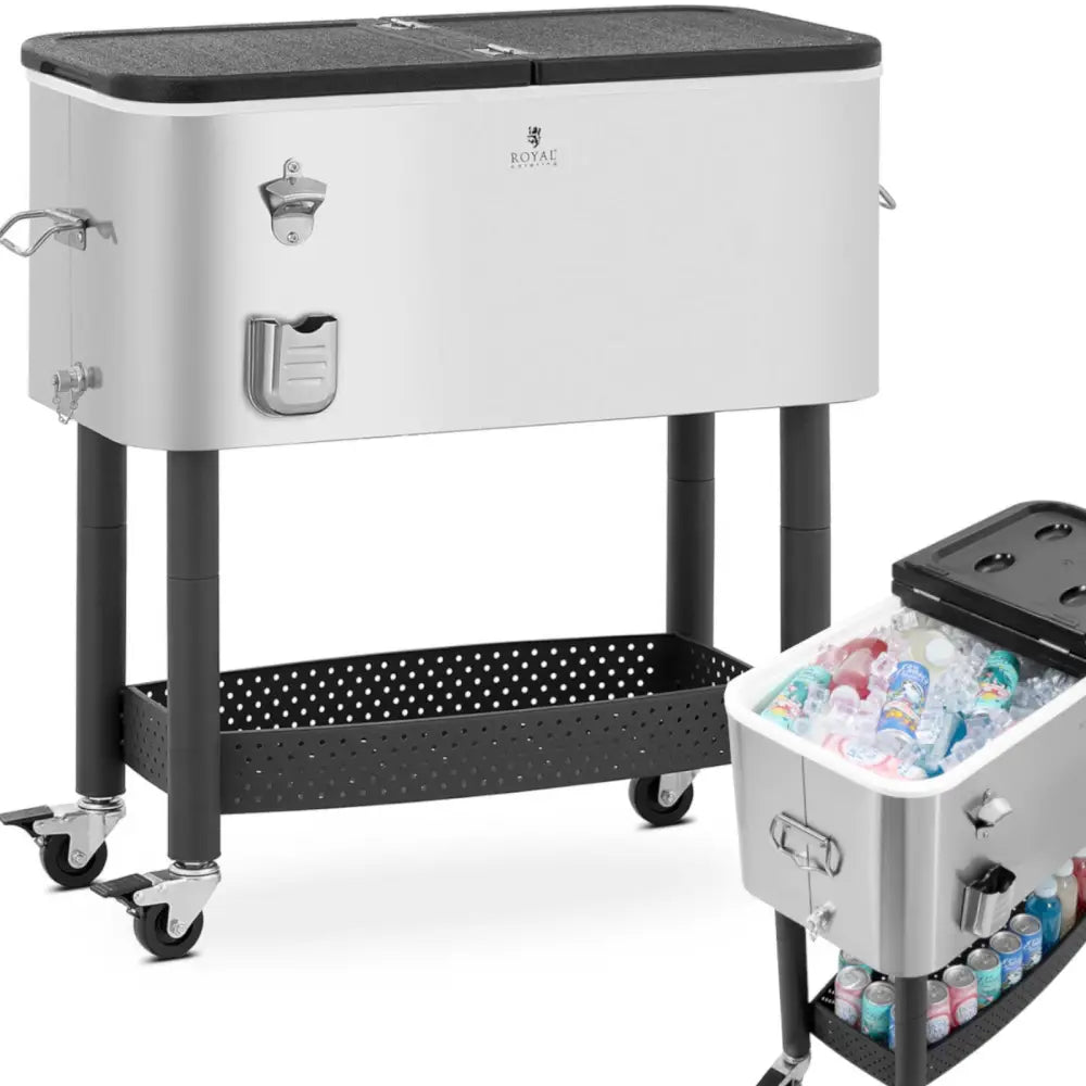 Kjøleboks med Hjul og Hylle 61 l