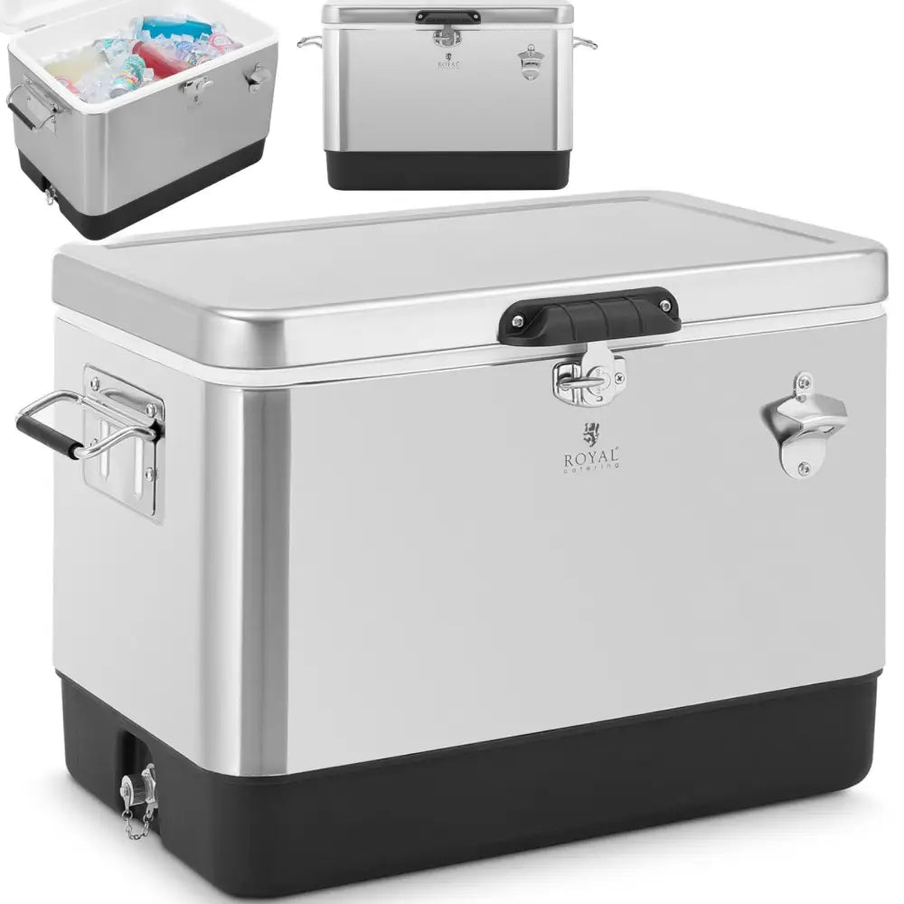 Kjøleboks og Barisbeholder med Is og Flaskeåpner 51 l