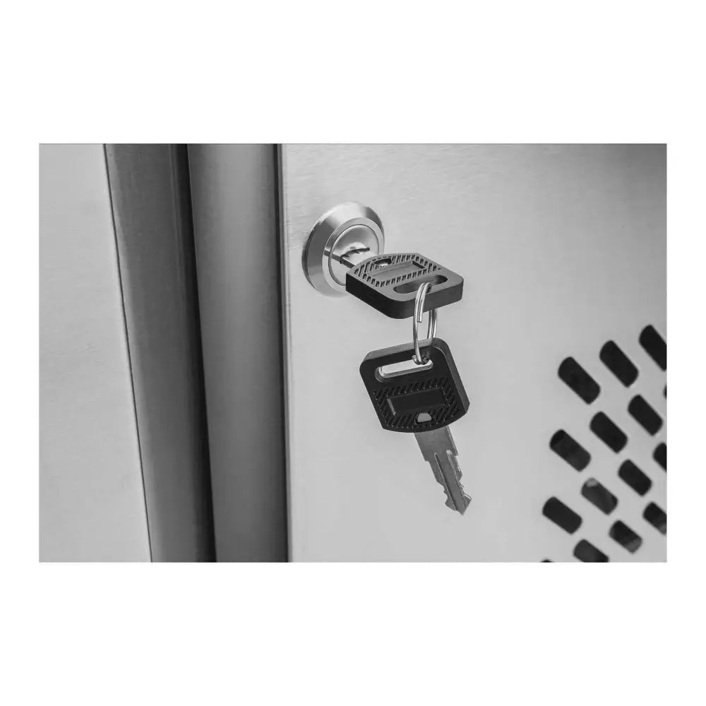 Kjølebord med Tre Dører og Rustfritt Stål Arbeidsbenk fra -2 til 8c 339l