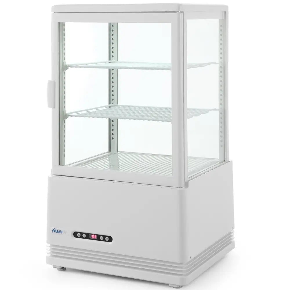 Kjøledisk Glassdisplay 58l 2 Hylle Hvit Arktic Hendi 233610