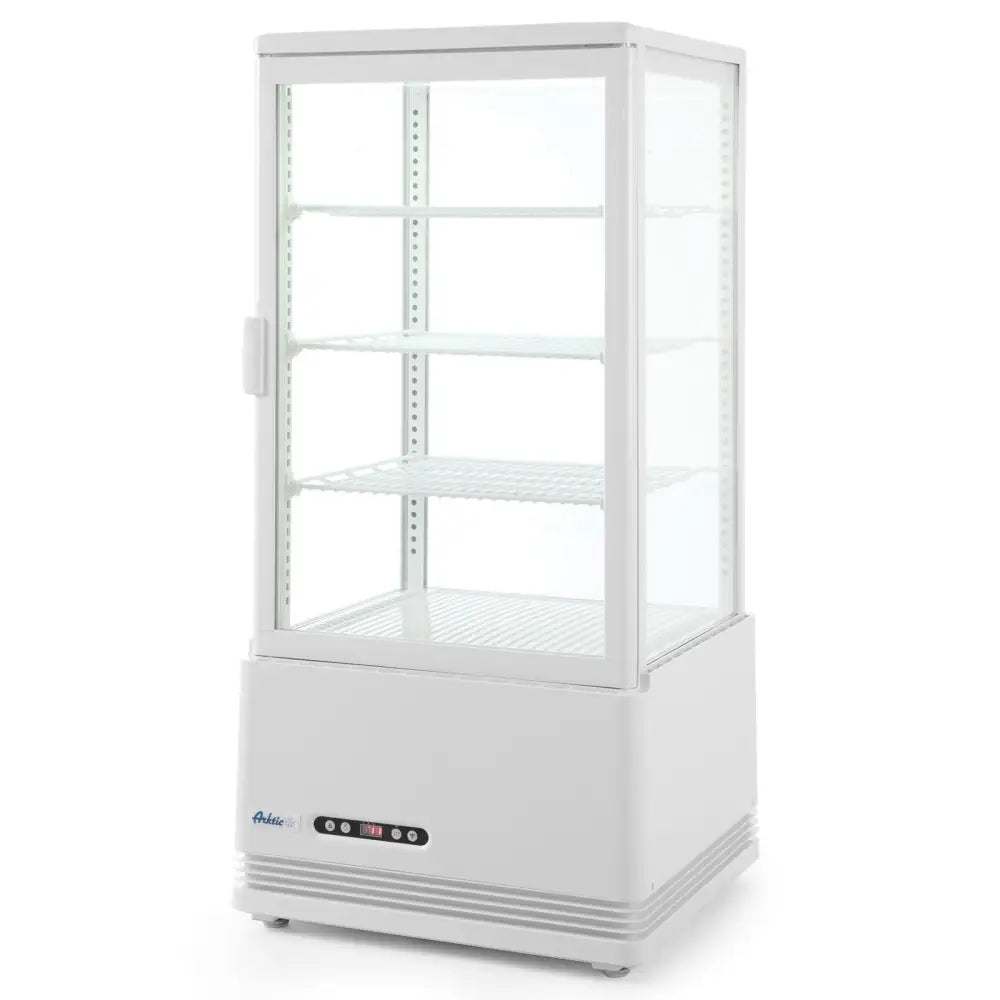 Kjølemontert Glassdisplay 78l 3 Hyller Hvit Arktic Hendi 233641