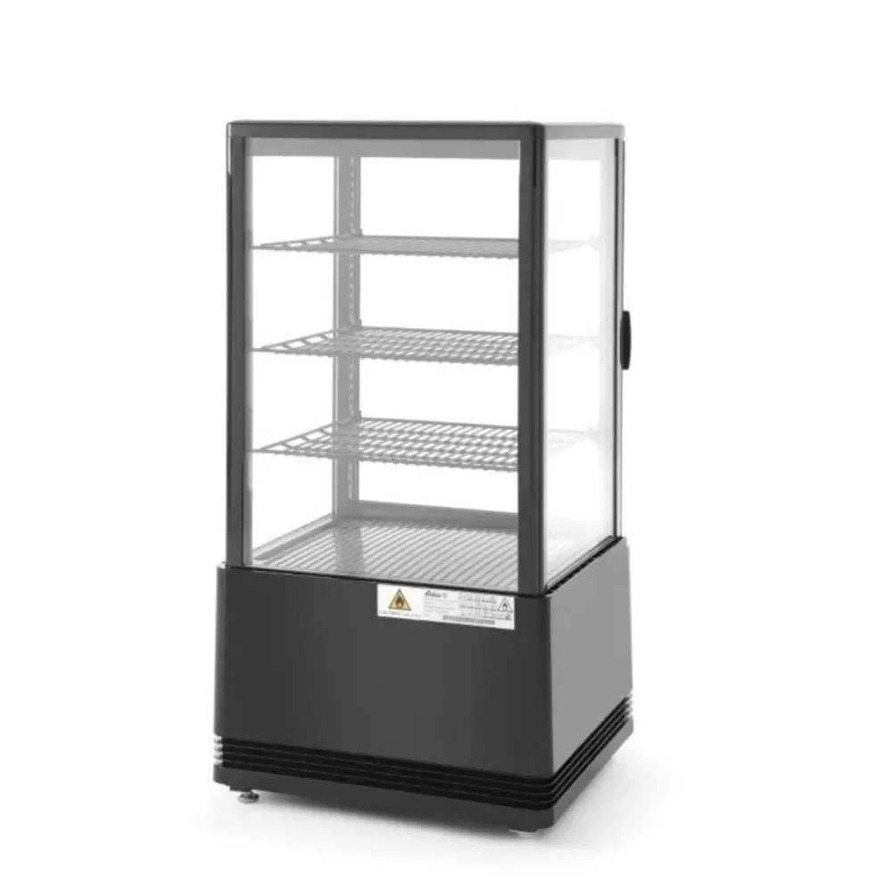 Kjølemontert Konditori med 3 Hyller 68l Led - Svart