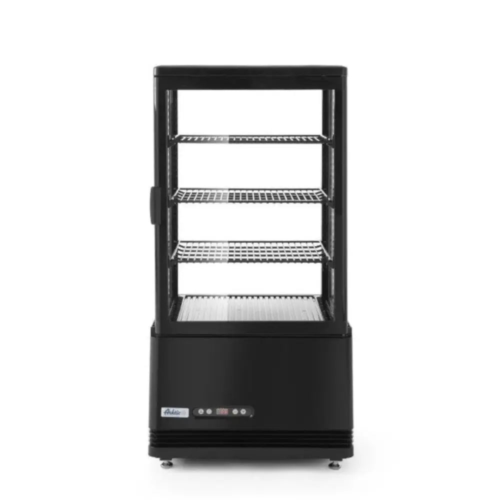 Kjølemontert Konditori med 3 Hyller 68l Led - Svart