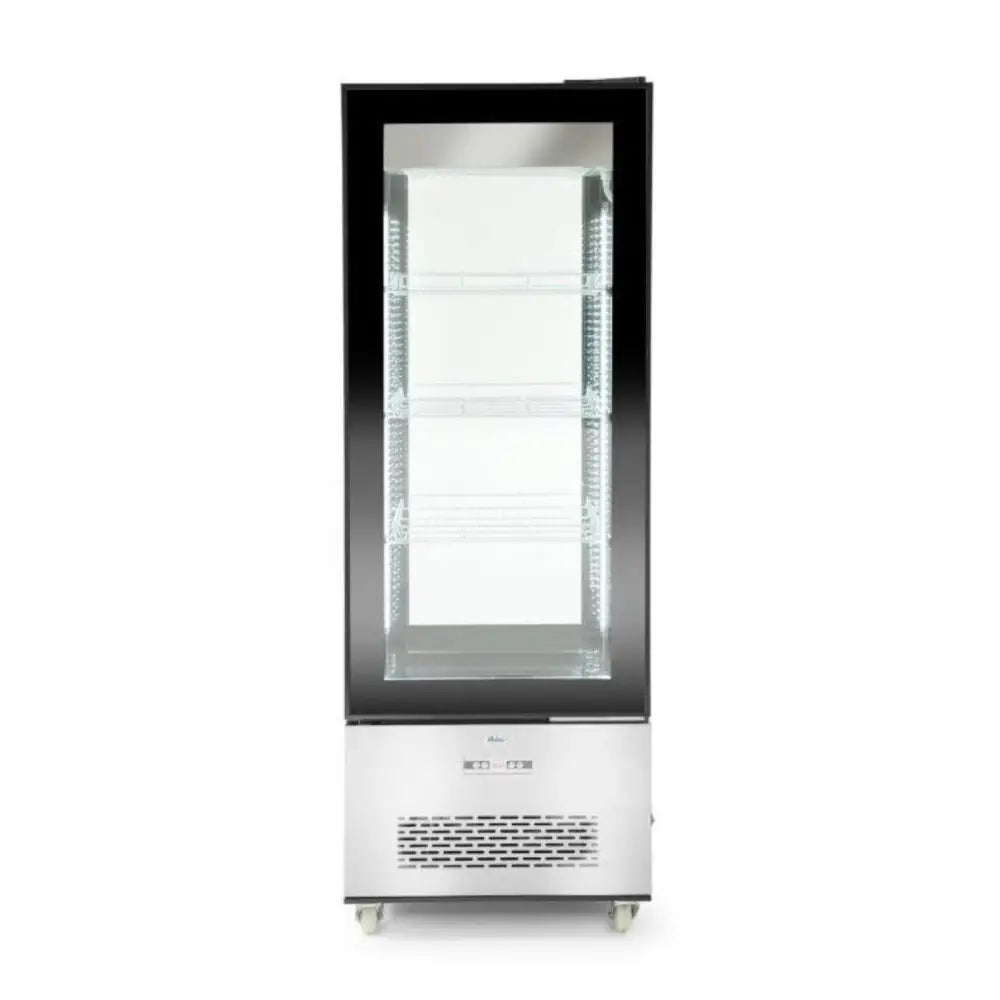 Kjølemontert Konditorvitrine på Hjul 3 Hyller Led 400l.