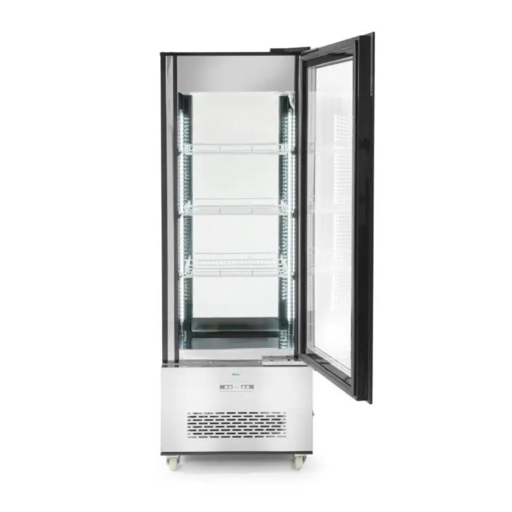 Kjølemontert Konditorvitrine på Hjul 3 Hyller Led 400l.