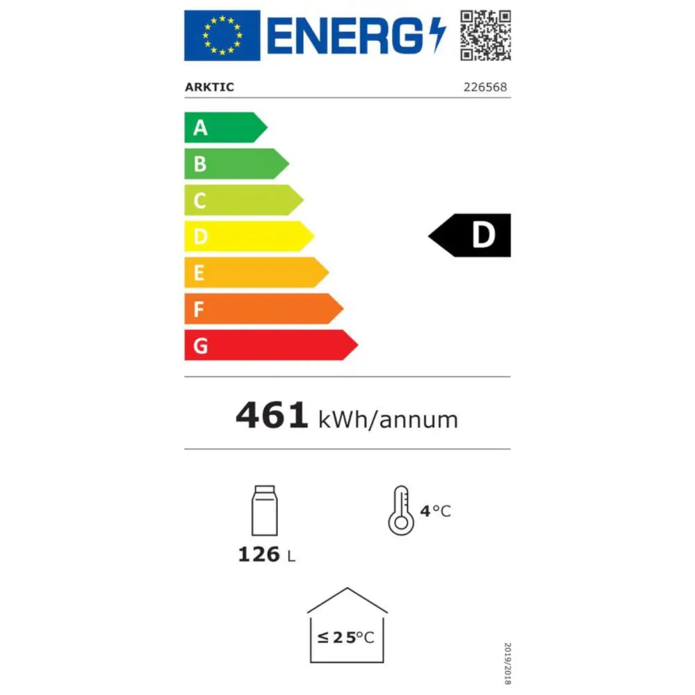 Kjølerom Skap for Butikk 1 Dør 3 Hyller 135 w 126 l - Hendi 226568
