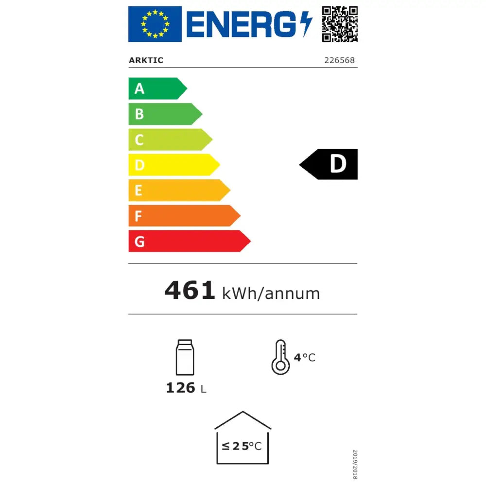 Kjølerom Skap for Butikk 1 Dør 3 Hyller 135 w 126 l - Hendi 226568
