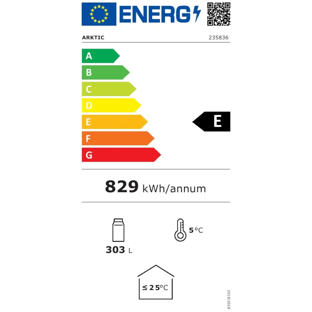Kjøleskap Bar Kjøler 3-dørs 6 Hyller 300 w 303 l - Hendi 235836