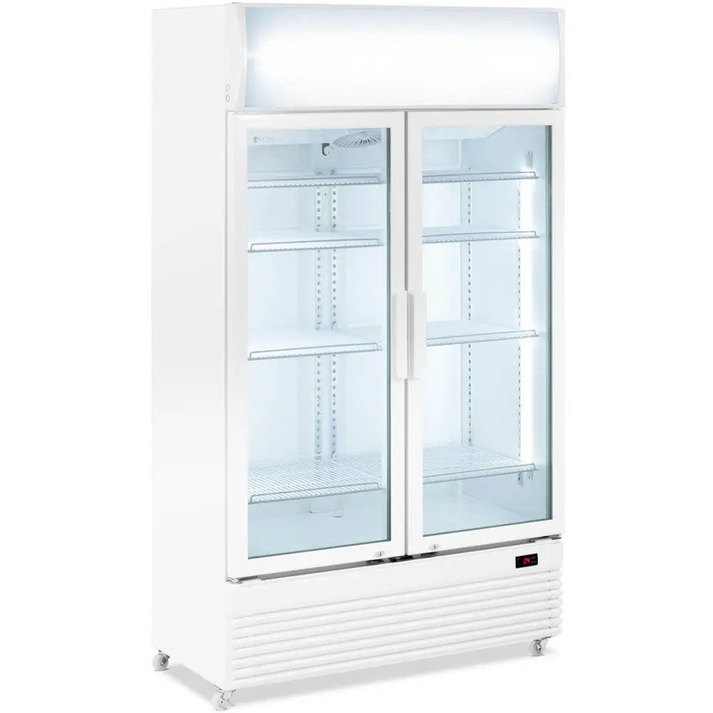 Kjøleskap med Doble Glassdører Led 2-10 °c 600 l Hvit