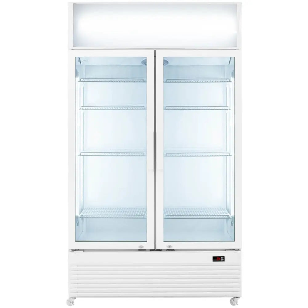 Kjøleskap med Doble Glassdører Led 2-10 °c 600 l Hvit