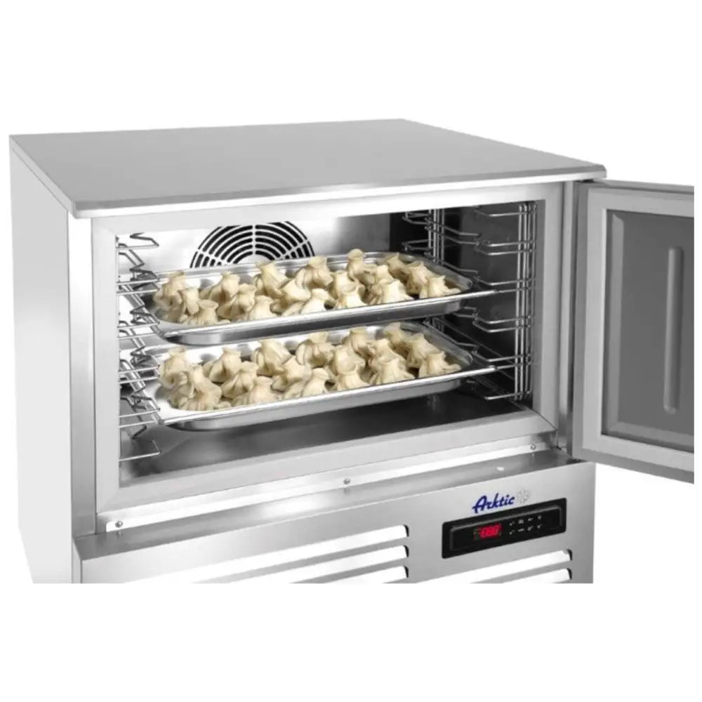 Kjøleskap med Presisjons-termostat Rustfritt Stål 5x Gn 1/1 - Hendi 236123