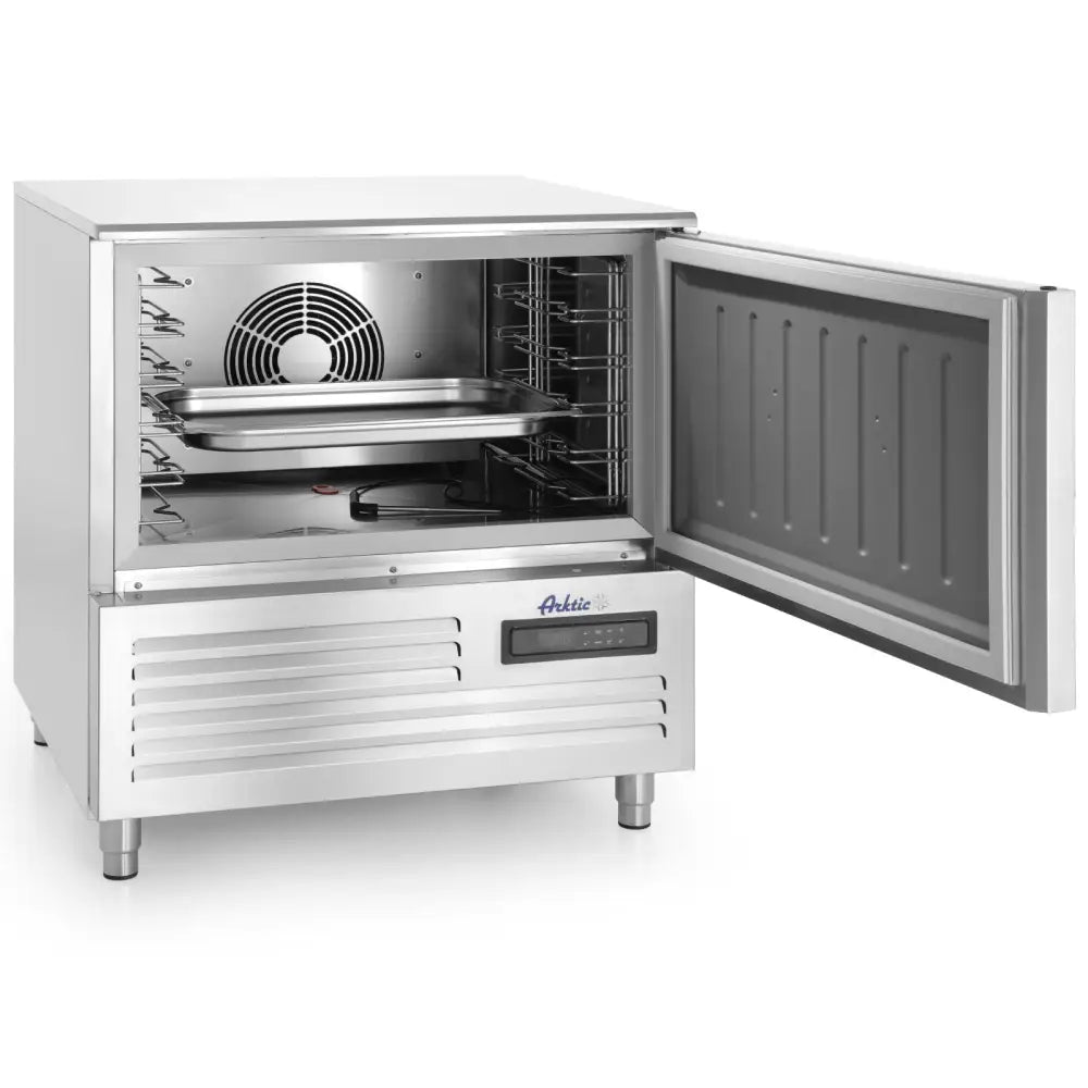 Kjøleskap med Presisjons-termostat Rustfritt Stål 5x Gn 1/1 - Hendi 236123