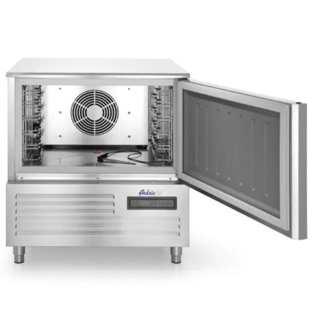 Kjøleskap med Presisjons-termostat Rustfritt Stål 5x Gn 1/1 - Hendi 236123