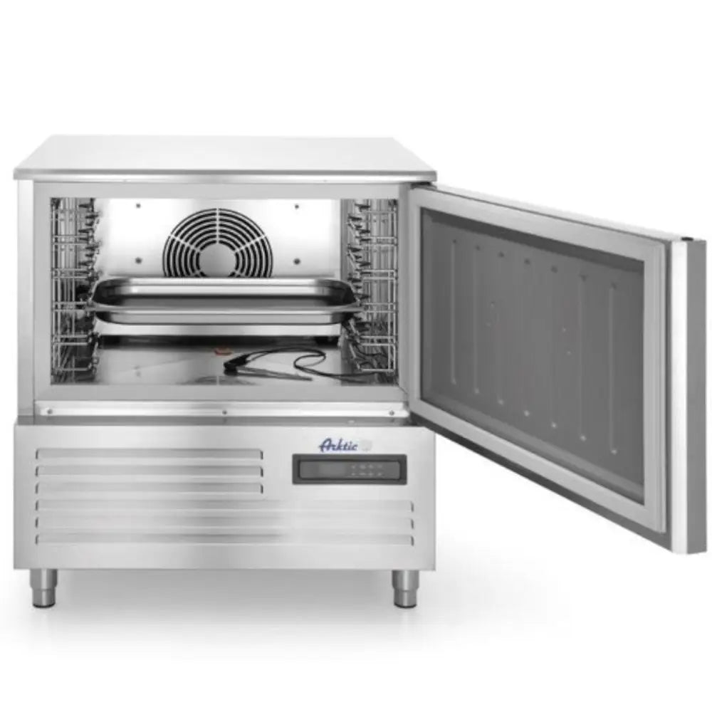 Kjøleskap med Presisjons-termostat Rustfritt Stål 5x Gn 1/1 - Hendi 236123