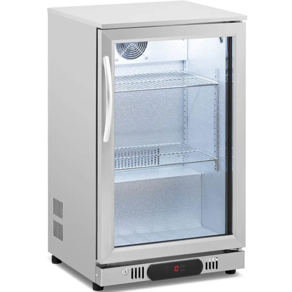 Kjøleskap og Bar Kjøler med Glass for Drikkevarer Led 108 l Sølv