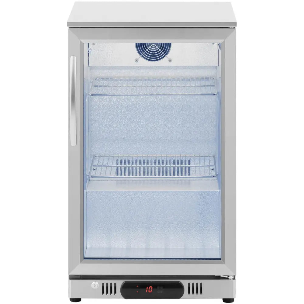 Kjøleskap og Bar Kjøler med Glass for Drikkevarer Led 108 l Sølv