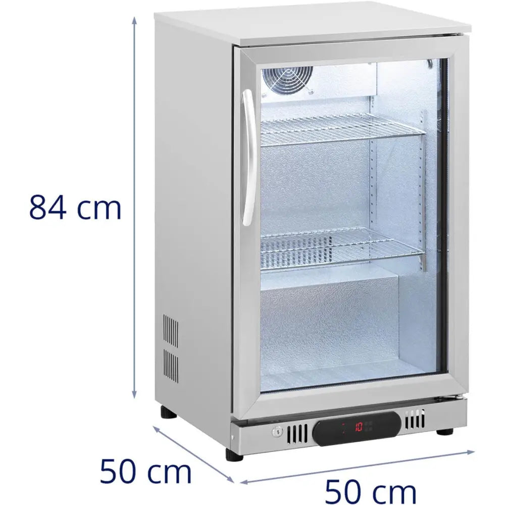 Kjøleskap og Bar Kjøler med Glass for Drikkevarer Led 108 l Sølv