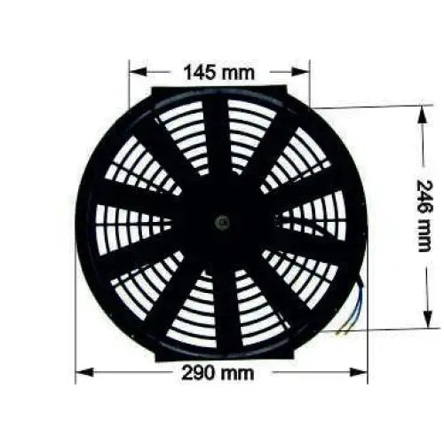 Kjølevifte 10’’ Type 1 Skyver/trekker