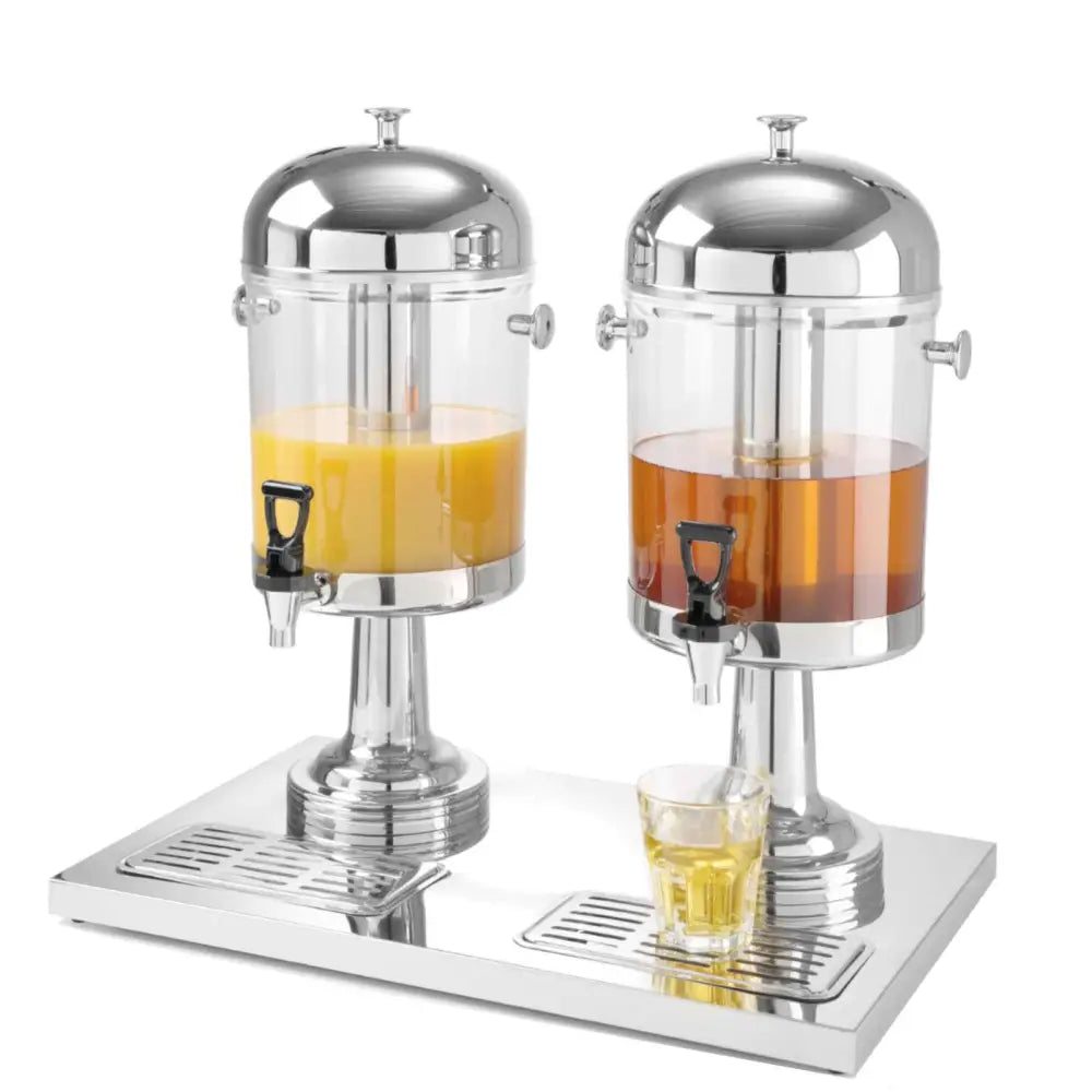Kjølt Dobbeltdispenser for Juice- og Drikkeautomatikk 2 x 8l