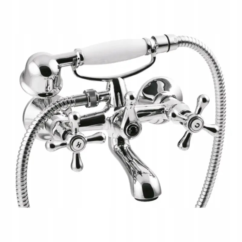 Klassisk Veggmonterte Badekarsbatteri med Dusj Roma
