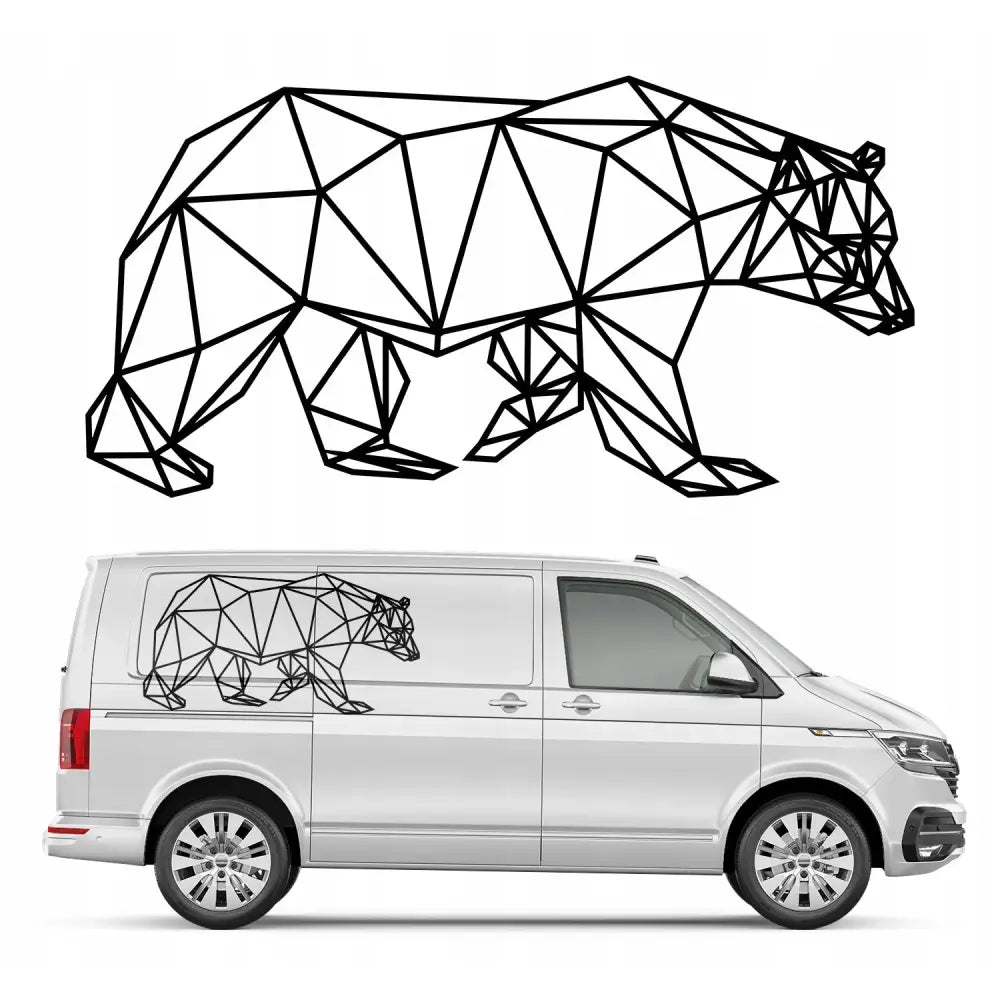 Klistremerke Biltema Campingbil Bjørn 82x162cm Mg