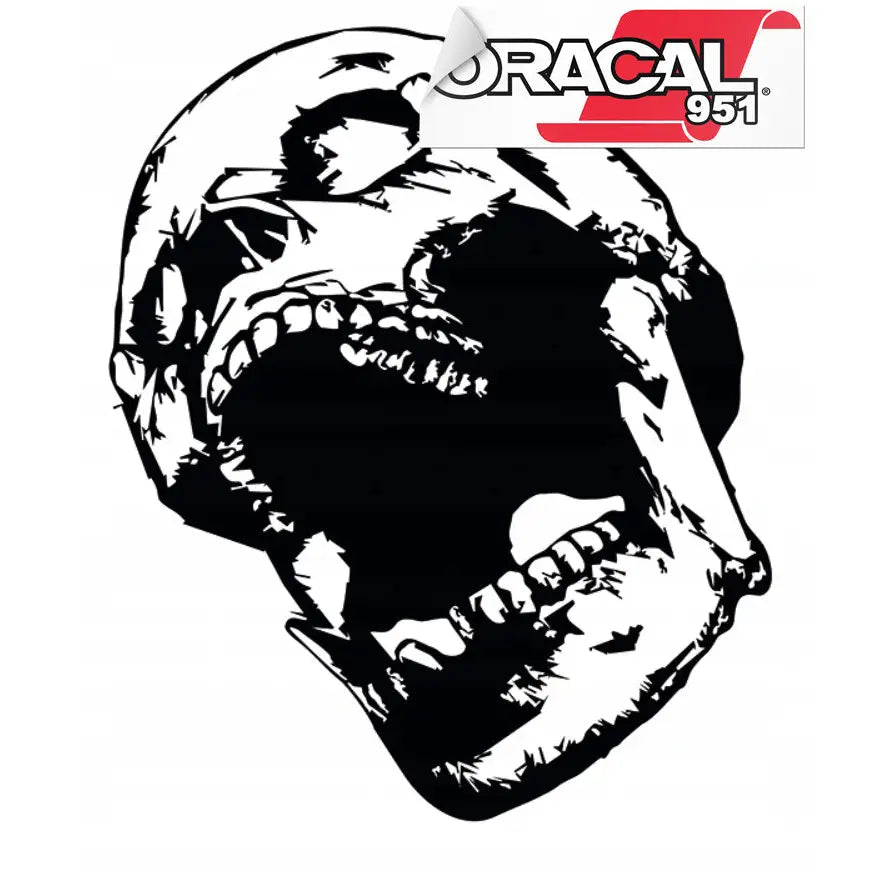 Klistremerke for Bil Jeep Offroad Hodeskalle 58x75 Stor