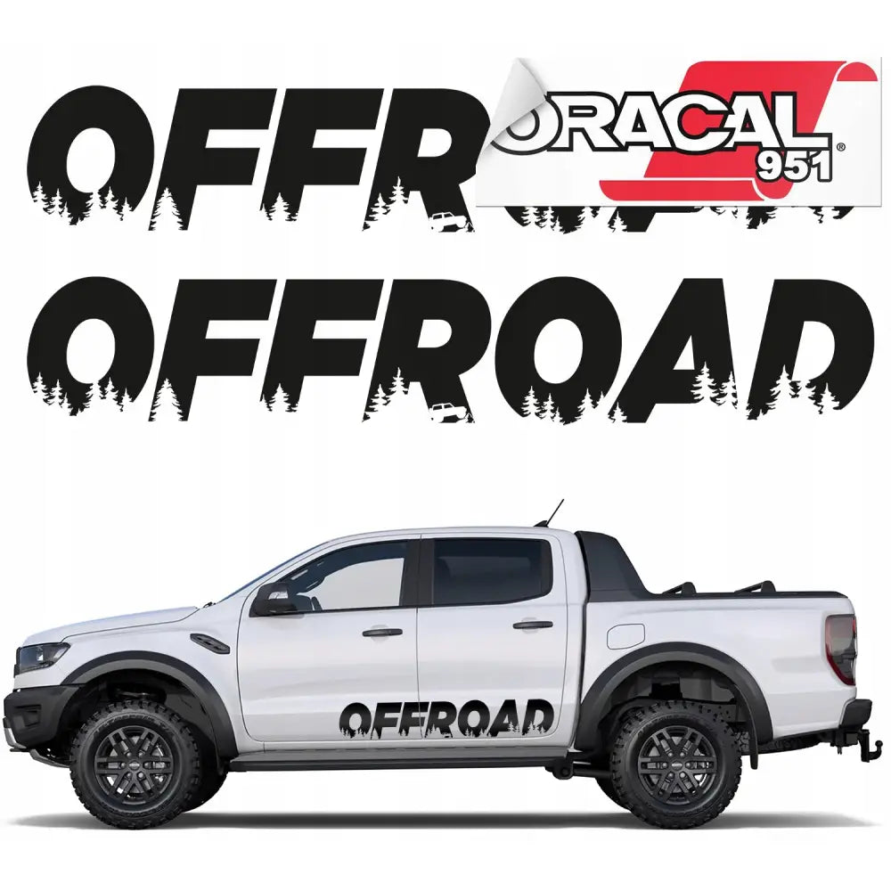 Klistremerke for Bil Off Road Skog 20x114cm 2stk