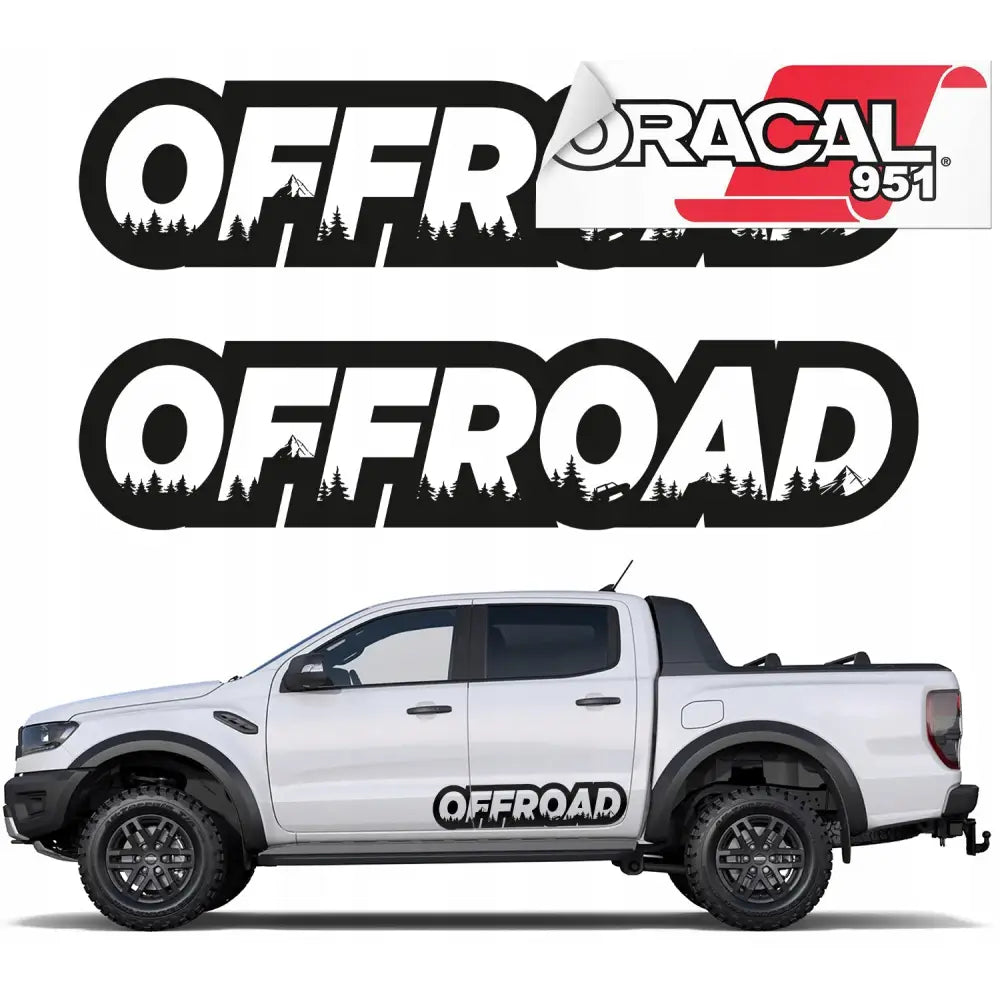 Klistremerke for Bil Off Road Skog 20x87cm 2stk