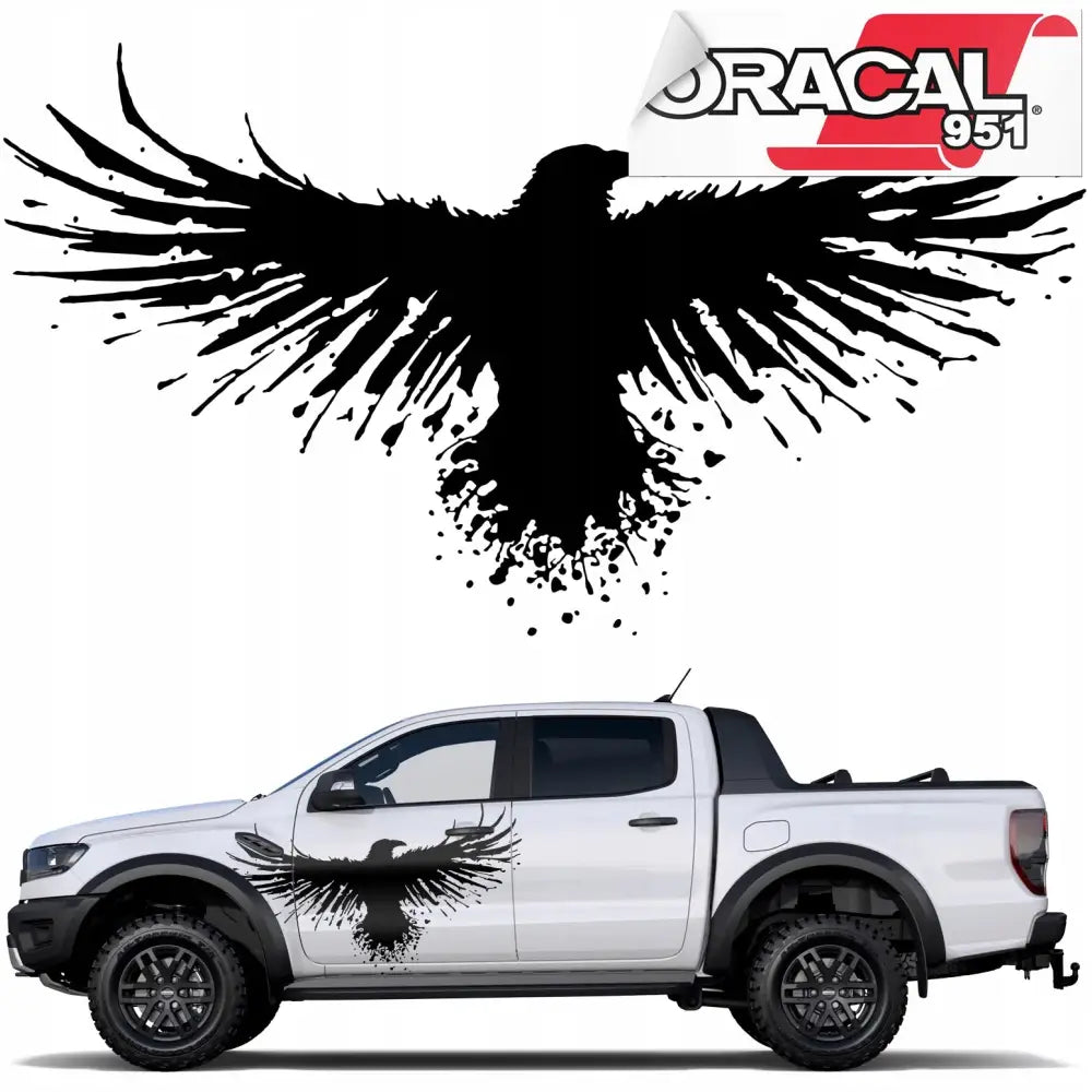 Klistremerke for Bilside Off Road Ravn 75x136cm