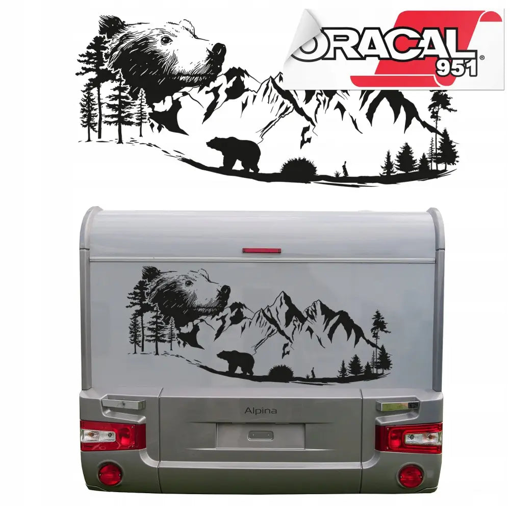 Klistremerke for Campingvogn Camping 150x63cm