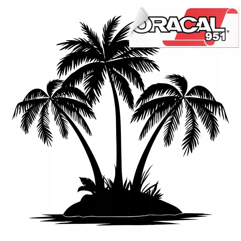 Klistremerke for Campingvogn Palmetrær 97x94cm 951