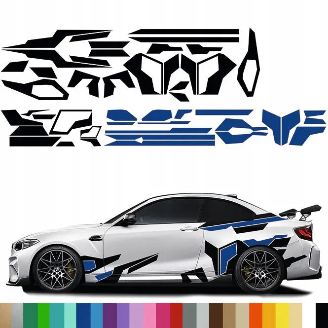Klistremerke Grafikk til Hele Bilen Bil Tema Abstrakt Former Mg
