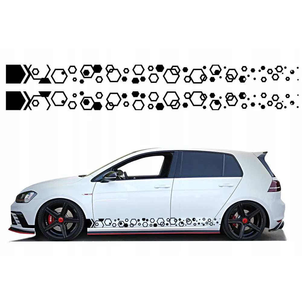 Klistremerke Sidedekor Hexagon 220x14cm