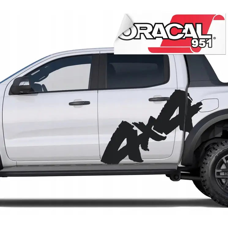 Klistremerke til Bil Jeep 4x4 Off Road 100x41cm Stort