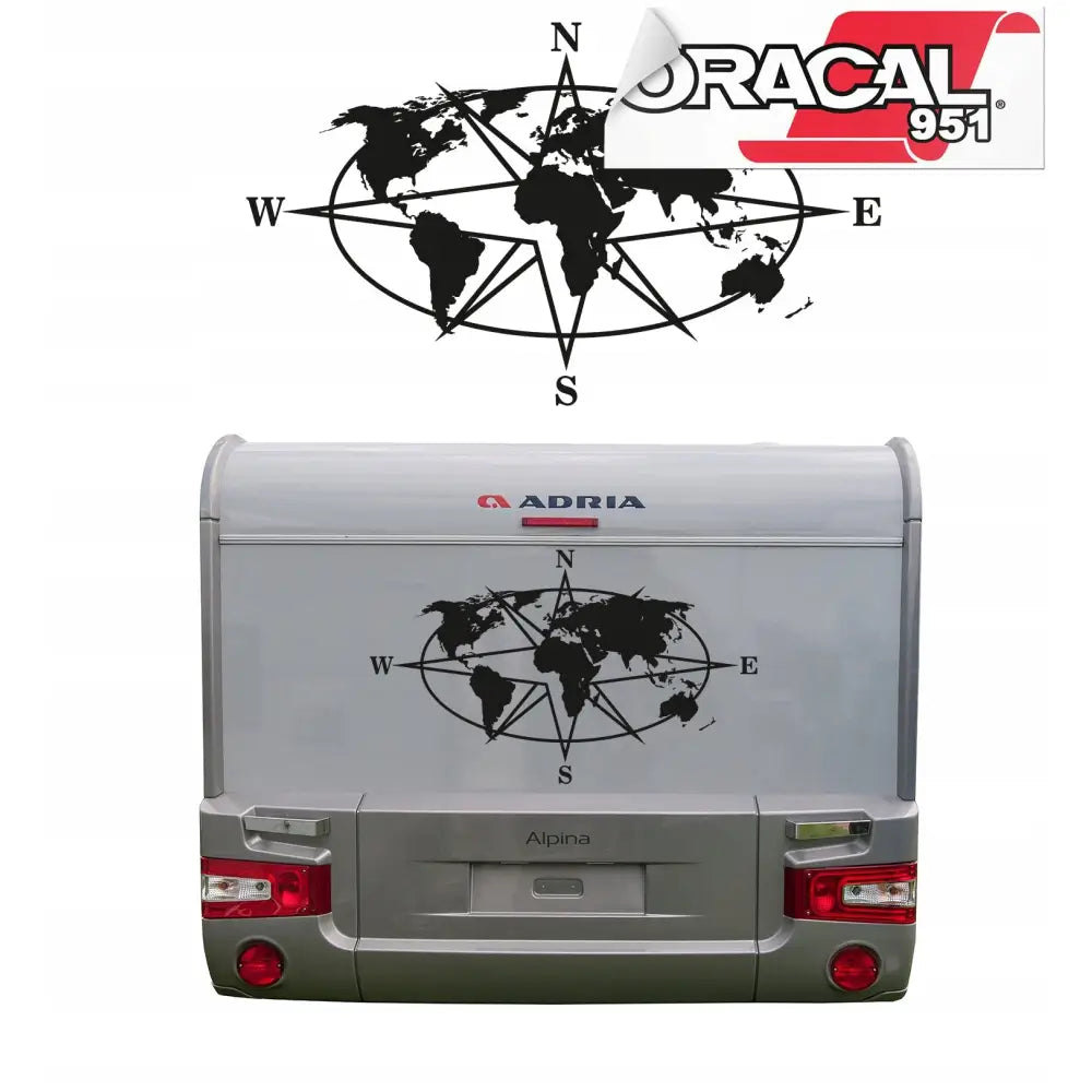 Klistremerke til Campingvogn Camping 72x120cm