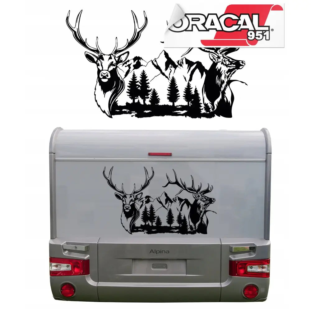 Klistremerke til Campingvogn Camping 73x44cm